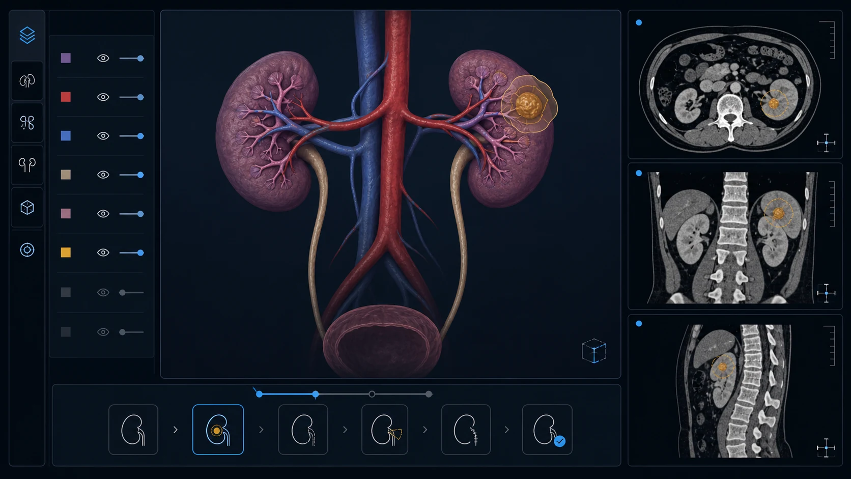 Urology Planning workstation interface